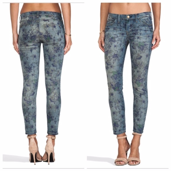 Current/Elliott Denim - Current/Elliot The Stiletto Burnt Floral Jean 30